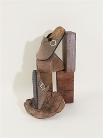 NAME IT Sandaler Avery Mules Taupe Gray Dark